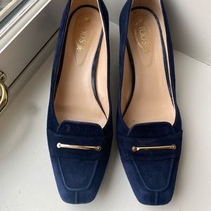 Tods suede loafer 39 1/2